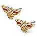 DC Comics Womens Wonder Woman Stud Earrings (Red & Gold Tone)