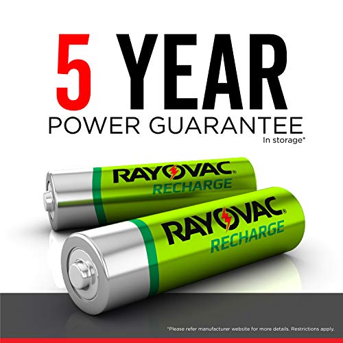 Rayovac AA Batteries, Double A Rechargeable Batteries with Battery Charger, 4 Count Pricepulse