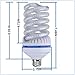 OUYIDE 200 Watt Equivalent Spiral LED Bulbs 24W Daylight 6000K LED Corn Light Bulbs E26 E27 Base