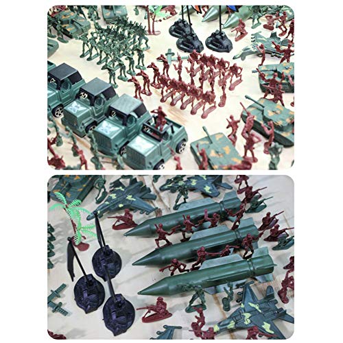 Ocamo 307pcs/lot Military Plastic Soldier Model Toy Army Men Figures Accessories Kit Decor Play Set for Hallows All Saints' Day - Thumbnail 2
