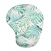 Comidox Ergonomic Mousepad with Wrist Support Silicone Gel Wrist Rest Non-Slip Rubber Base Design Protect Your Wrists and De-Clutter Your Desk(Tropical Green Leaf