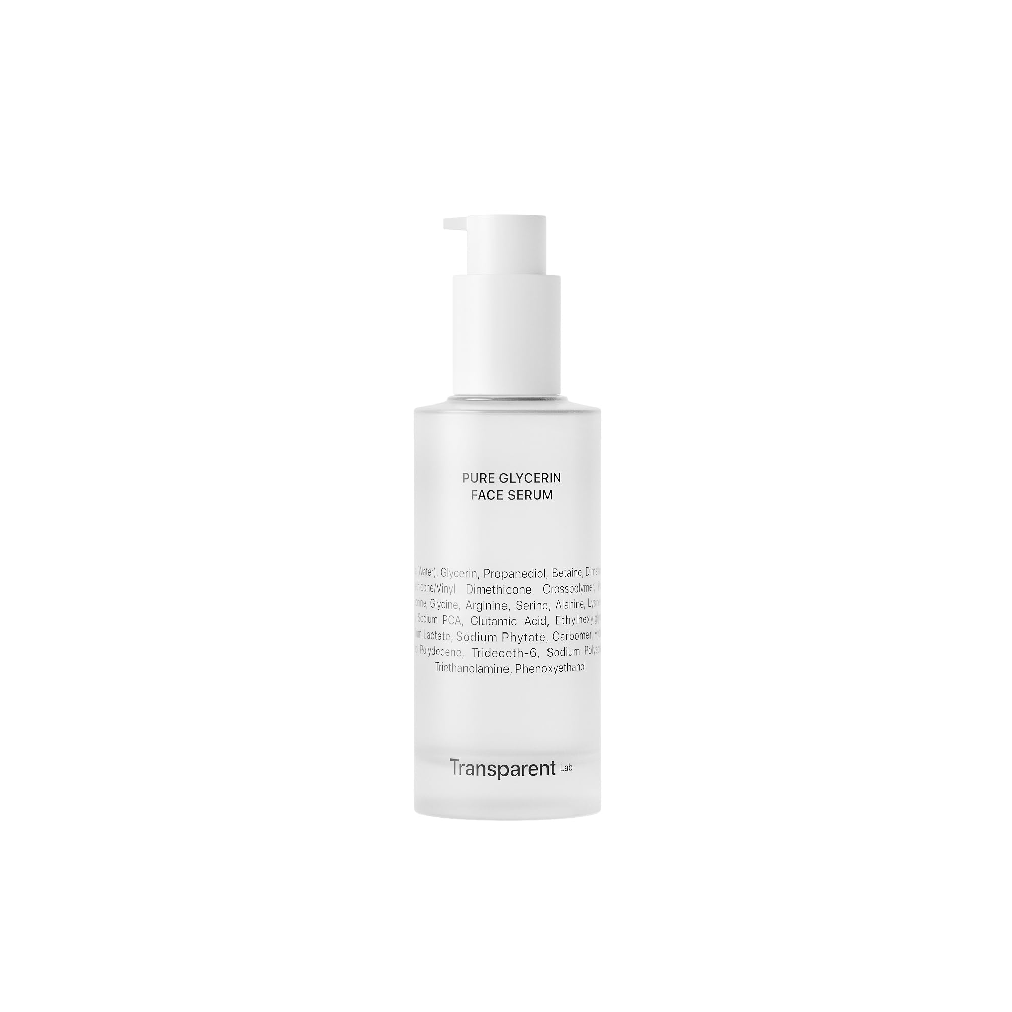 TRANSPARENT LAB PURE GLYCERIN FACE SERUM - Moisturizing Serum With Glycerin