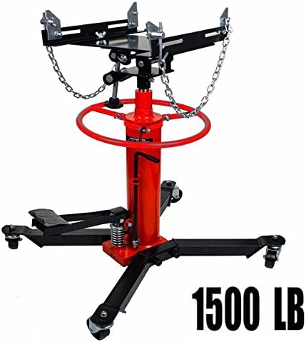 1500 LB 2 Stage Hydraulic Transmission Jack w/ 360° Swivel Wheels Lift Hoist