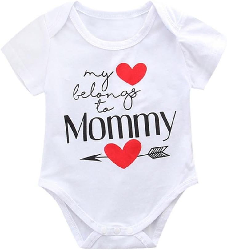 Kavitoz-baby clothes Baby Outfit, Newest Newborn Infant Baby Romper Mother's Day Boys Girls Letter Jumpsuit Clothing