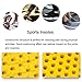 Ailaka Elastic Shock Absorbing Height Increasing Sports Shoe Insoles, Soft Breathable Honeycomb Orthotic Replacement Inserts for Men & Women