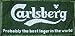 Carlsberg Lager Probably... Cotton Bar Towel (pp)