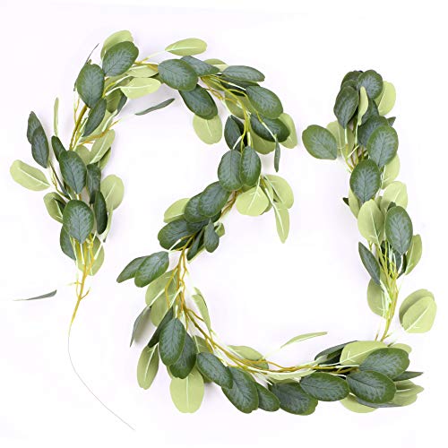 image for LAMPTOP 2-Pack Artificial Eucalyptus Garland with 100Pcs Green Cable T