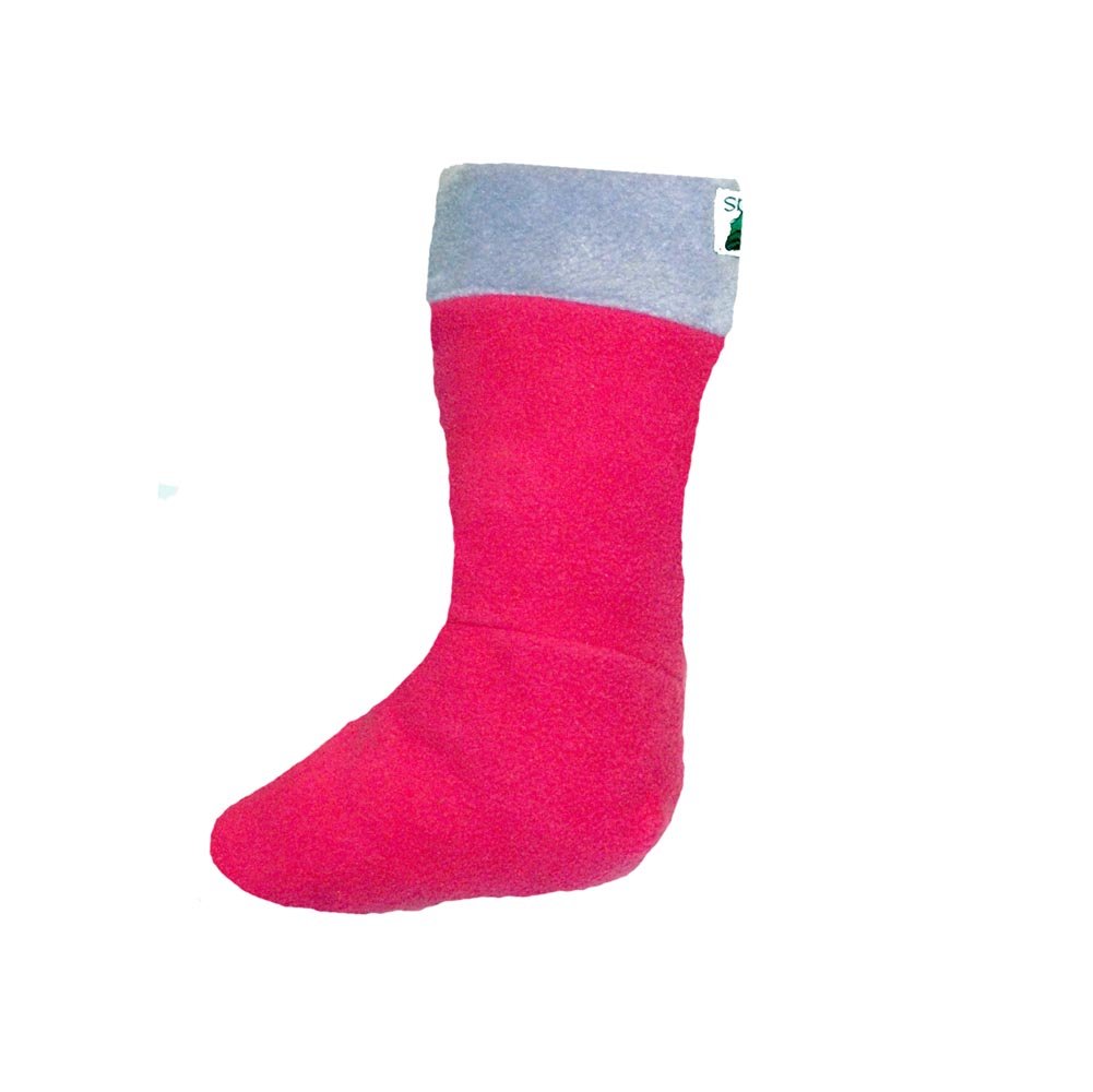 Childrens Welly Warmas - Lilac Cuff / Cerise Foot - Size 7-9- Age 3/4