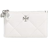 Tory Burch Women's Kira Diamond Quilt Charm Zip Card Case