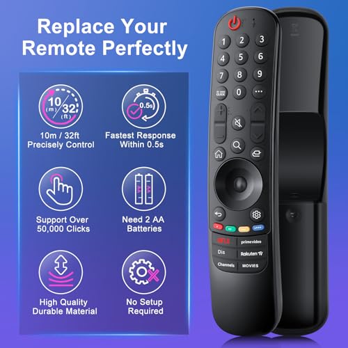 Universal for LG SmartTV Remote Control Magic Remote Control for LG OLED QNED NanoCell 4K Smart Television (No Voice or Pointer)