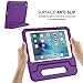MoKo iPad Mini 4 Case - Kids Shock Proof Convertible Handle Light Weight Super Protective Stand Cover Case for Apple iPad Mini 4 2015 Tablet, PURPLE