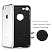 iPhone 7 Case, Mothca TPU Soft Bumper + PC Hard Frame 2 in 1 Case Carbon Fiber Pattern Finish and Plating Edges Flexible Double Protection Shock Proof and Impact Resistance Anti-slip Shell Cover(Gray)