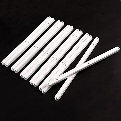 6 Pairs Of Plastic Rail Drawer Runners For 17mm Grooved Drawers