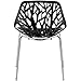Poly and Bark Birds Nest Dining Side Chair (Set of 2), Black
