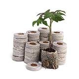 Fiber Soil Direct Plant Seed Starters (36mm) - 48 Pods for use with our Seed Starter Kit or In Any Tray. Expands with Water, Grow Herbs, Flowers and Vegetables. No Messy Soil Mix, Easy and Successful.