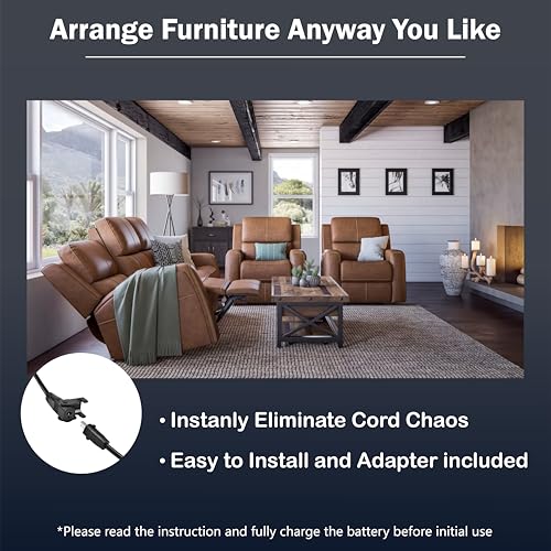 MineCtrl Universal Battery Pack for Reclining Furniture, GreenPower 3300mAh Wireless Rechargeable Battery Pack for Power Recliner, Power Sofa, Sectional, and Lift Chair