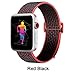 INTENY Sport Band Compatible with Apple Watch 42mm 44mm, Nylon Sport Loop, Strap Replacement for iWatch Series 4, Series 3, Series 2, Series 1 (Black Nike, Storm Gray, Redblack, 42mm 44mm)
