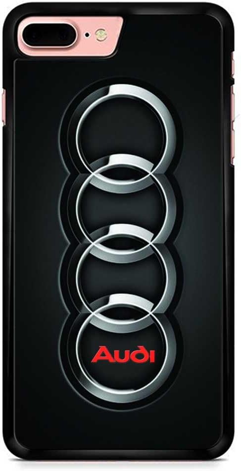 Gebleg-Audi Car Rs Logo For iPhone 7 Plus Case With Material Black Hard Plastic Case