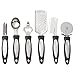 BF Systems 12 Piece Cooking Tool Kitchen Utensil, Multisizes, Black