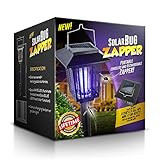 Solar-Powered Outdoor Bug Zapper / Mosquito Killer - Hang or Stick in the Ground - Dual Modes - Bug Zapper & Garden Light Function