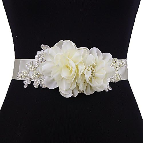 Azaleas Wedding sash bridal belts wedding dress belts with flowers Women's Flower Bridal Bridesmaid Dresses Sash Belts