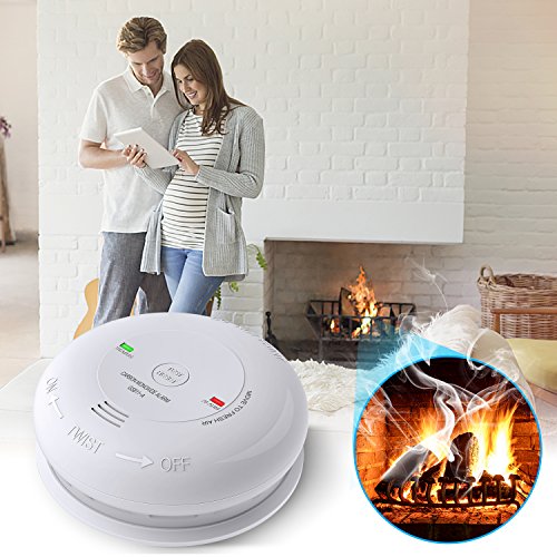CO Alarm/Detector, 7 Years Battery-Operated Carbon Monoxide Alarm/Detector(Not Hardwired) with Silence Button, Electrochemical Sensor & UL Listed Carbon Monoxide Alarm(Battery included)