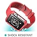 Apple Watch Case, i-Blason Rugged Protective Case with Strap Bands for Apple Watch / Watch Sport / Watch Edition 2015 Release 2015 (38 mm, Red)