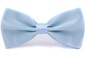 SYAYA Men's Bow Tie, Pre-Tied Silk Bowtie for Men & Boy Clip-On for Formal Business Tuxedo or Boys Office Uniform Suit U-MBT3