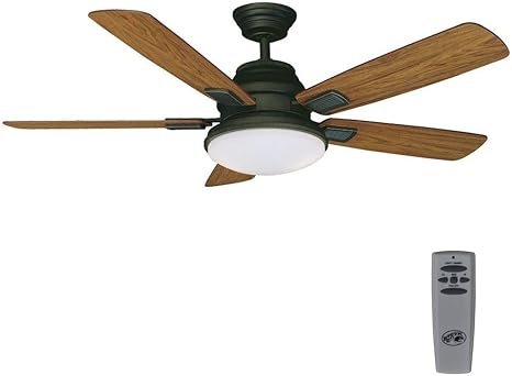 Amazon Com Hampton Bay 51353 Latham 52 In Led Indoor Oil Rubbed