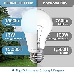 DEGNJU LED Light Bulbs, 100 Watt Equivalent LED