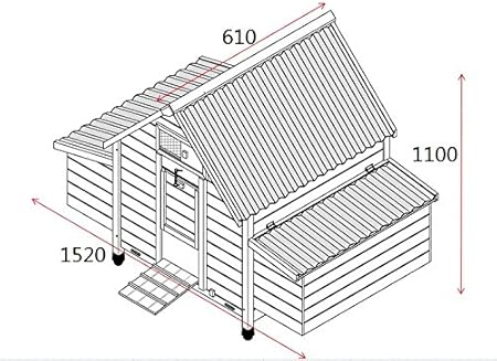 Cocoon Modèle Poulailler Garden Cc600 Nouveau Et Sol Du Pondoir Sûr Et Bac De Nettoyage