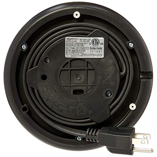 Amazon Basics Electric Glass and Steel Hot Tea Water Kettle, 1.7Liter