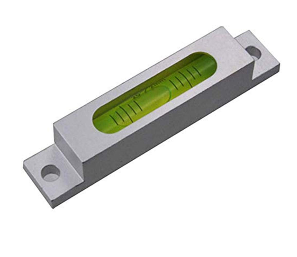 UMEI 79MM Aluminum Alloy High Precision Horizontal Bubble Rod Type Fixed Green Water Horizontal Bubble，High Precision Glass Horizontal Bubble (79x15x15mm)