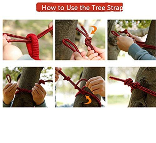 Elife 2-Person Hammock Brazilian-Style Thickened Canvas Double 80x60 inch Support for 550 lbs Bed w/Portable Carrying Bag - Blue