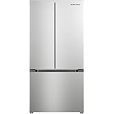 Hamilton Beach HBF1662 French Door Full Size Counter Depth Refrigerator with Freezer Drawer, 16.6 cu ft, Stainless