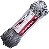 Paracord Planet 550lb, 50ft Hank, Silver Grey