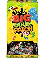 SOUR PATCH KIDS Big Individually Wrapped Soft and Chewy Candy, School Lunch Box Snacks, 240 Count Box
