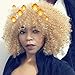 Top Hair Blonde Synthetic Afro Curly Hair Wig For Black Women Short Kinky Hair Jerry Curly Fiber Blonde Synthetic Wig