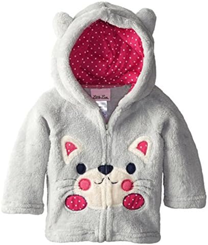 ZHUANNIAN Baby/Toddler Girls Boys Animal Pattern Full-Zip Fleece Hooded Jackets
