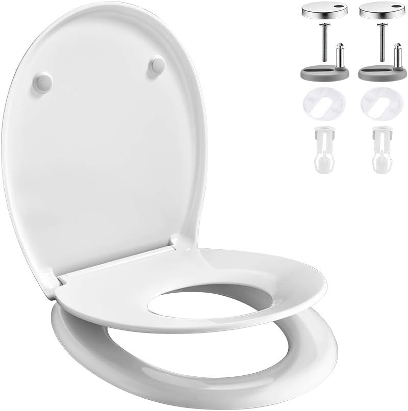 Tapa Wc Roca Dama Asiento De Inodoro Roca Giralda - Blanco, Cierre Suave Amortiguado, Repuesto Original, Fácil De Instalar Tapa Inodoro Victoria