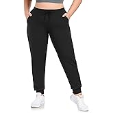 HLTPRO Plus Size Sweatpants Women - Joggers for Women with Pockets Yoga Workout Athletic Lounge Casual Pants Running
