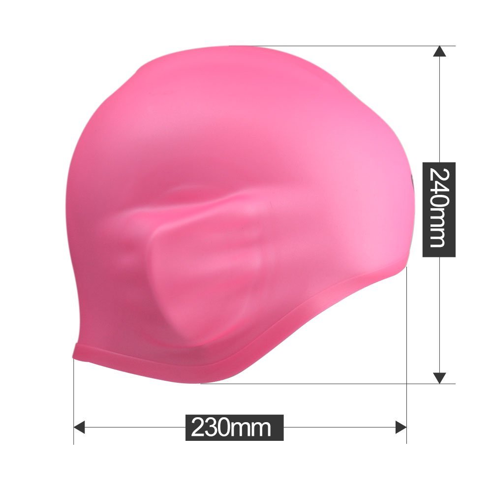 Zionor Silicone Swim Caps, Premium 3D Designed LatexFree WrinkleFree