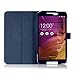 kwmobile Elegant synthetic leather case for Asus Fonepad 8 FE380CG ME380CXG FE380CXG in dark blue with convenient STAND FEATURE