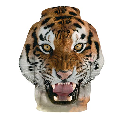 Men's Autumn Spring Fashion 3D Printing Hoodie Hooded Loose Long Sleeve Top