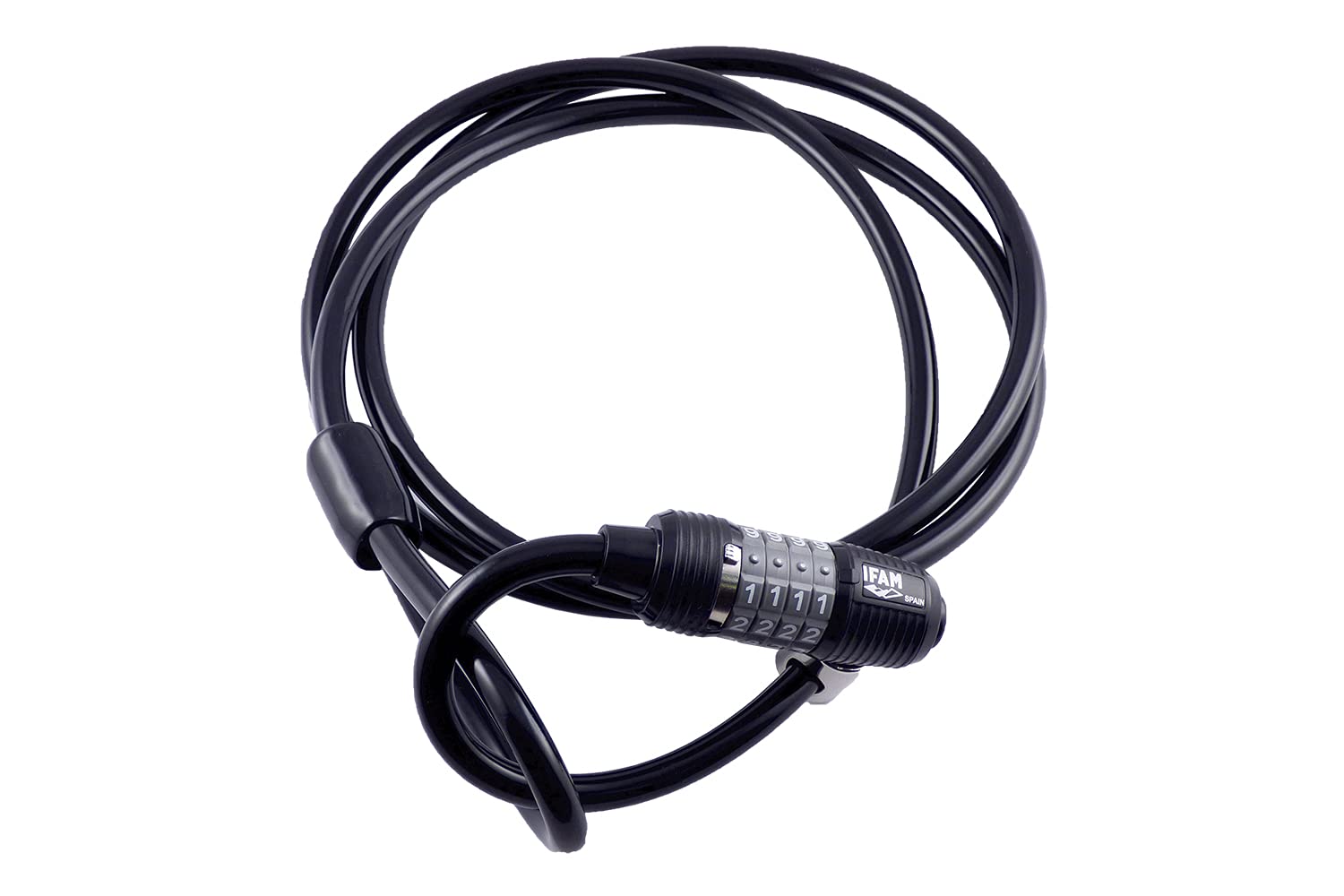 IFAM | Bike Anti-Theft Cable | Model Trans200C | Ideal for Tying Wheels and Frame | 2 m Length | Key Lock or Combination