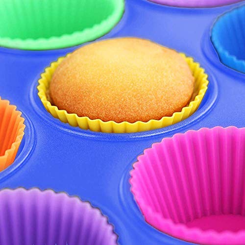 Reusable Silicone Baking Cups, Pack of 12 - Thumbnail 3