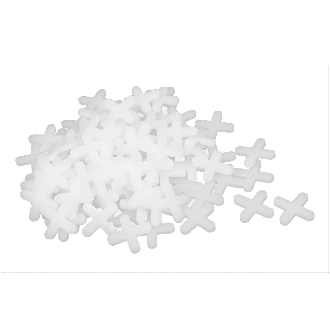 Sourcingmap Wall Floor Tile Plastic Cross Spacer 5mm White 100pcs
