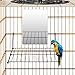 X-ZONE PET Bird Toys Perch, Wire Patio Sundeck Bird Play Pen, Comfy Perch for Parrot, Parrot Perch Shelf，Wire Playstand Portable Training Playground (Bird Mirror with Wire Perch)thumb 2