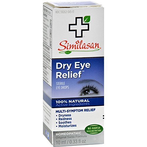 Similasan Sterile Eye Drops - Dry Eye Relief - Natural - Homeopathic - Net Wt. 0.33 FL OZ (10 mL) Each - Pack of 2