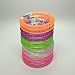 Jofan 10pcs New Style Colorful LED Flash Glow Bracelets Acrylic Light-up Rave Wristbands